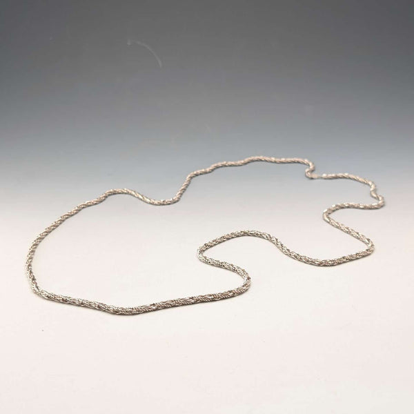 1974年 純銀製 ロングツイストチェーン ネックレス 113cm 62g Georg Jensen