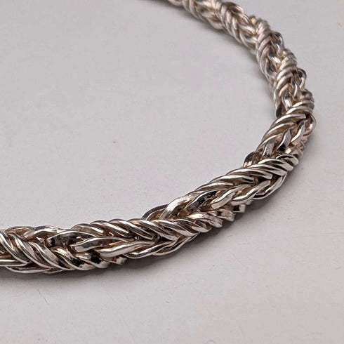 1974年喬治傑生 (Georg Jensen) 純銀長扭鏈項鍊,113厘米,62克
