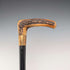 Vintage Black Shaft Antler L-Handle Walking Stick, 72cm, ASHBEY