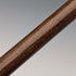 Vintage brown shaft resin fox head handle walking stick, 90cm