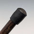 Vintage brown shaft resin fox head handle walking stick, 90cm