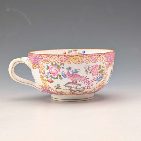 1920年代 英国ミントン ティーカップトリオ ピンクコカトリス マイヤー・エンポーリアム特注品①