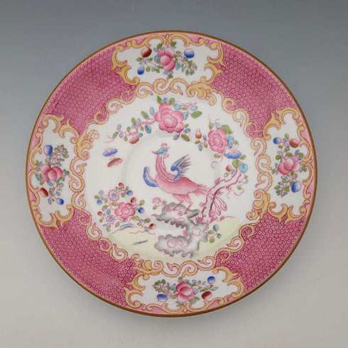 1920年代 英国明顿(Minton)茶杯三件套 粉色公鸡(Pink Cockatrice)梅尔百货(Myer Emporium)特制款 ④