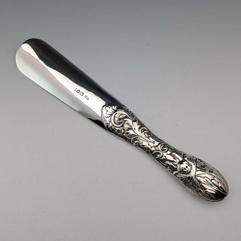 1892년 영국 앤틱 순은제 슈혼 구두주걱 70g Norman Marshall