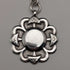 Cadena Albert doble de eslabones fantasía en plata de ley vintage británica, 35g, con medalla-fob de plata de ley