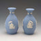 A pair of vintage Wedgwood Jasperware vases.
