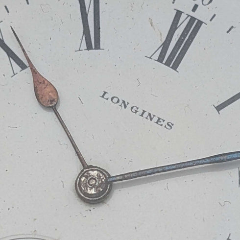 1912年頃 アンティーク ロンジン 懐中時計 フローラル装飾 銀側ハンターケース 動作良好