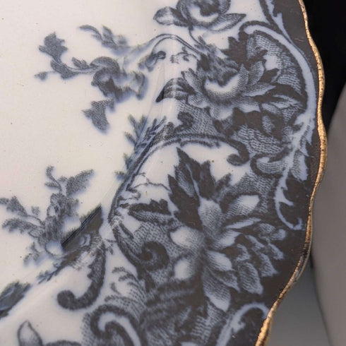 英国アンティーク バーリントンパターン 半磁器製 サイドプレートペア Wedgwood&Co.