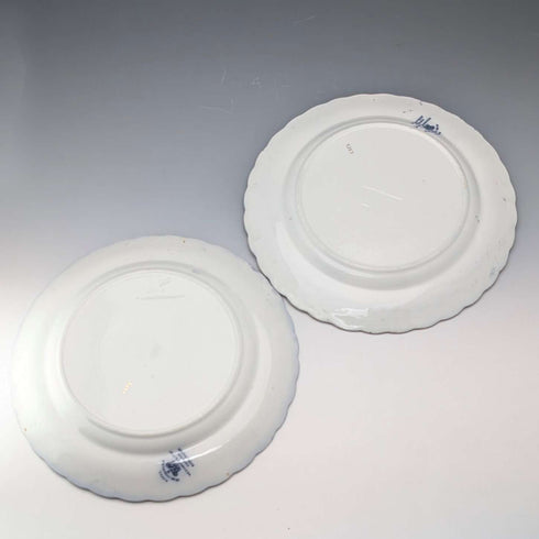 英国アンティーク バーリントンパターン 半磁器製 ランチプレートペア Wedgwood&Co.