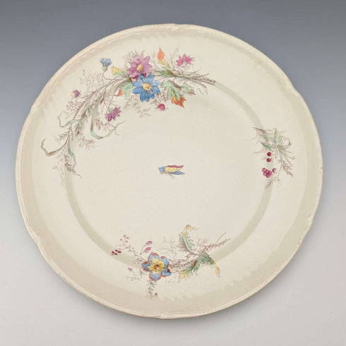 Par de platos laterales de loza fina diseño japonismo, estilo antiguo francés ②