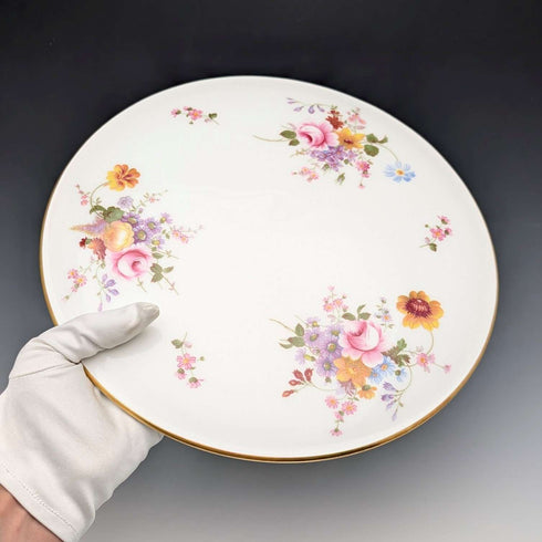 Vintage British Bone China Teapot Stand, Royal Crown Derby