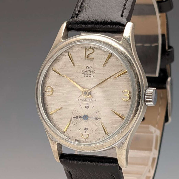 1960s British vintage Smith DeLux wristwatch, 15 jewels, mechanical, in good working order