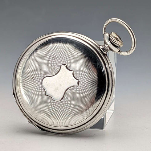 Circa 1931 Vintage Longines Pocket Watch with Silver-sided Hunter Case, Serviced