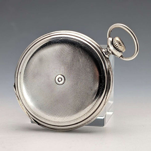 Circa 1931 Vintage Longines Pocket Watch with Silver-sided Hunter Case, Serviced