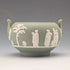 1978年 英国复古 Wedgwood 绿色浮雕玉石系列 (Jasperware) 糖罐 ※无盖