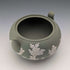 1978年 英国复古 Wedgwood 绿色浮雕玉石系列 (Jasperware) 糖罐 ※无盖