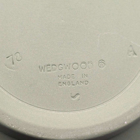 1978年 英国复古 Wedgwood 绿色浮雕玉石系列 (Jasperware) 糖罐 ※无盖