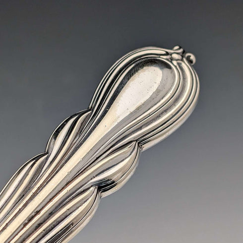 Antique British silver-plated fish server pair by Harrison Brothers & Howson