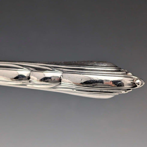 Antique British silver-plated fish server pair by Harrison Brothers & Howson