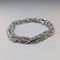 Italian Vintage Sterling Silver Multi-Twist Chain Bracelet, 28g, MILOR