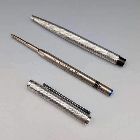 德国产复古登喜路(Dunhill)基础金属材质圆珠笔,附笔盒及擦拭布