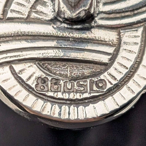 Miniatura de barco vikingo (drakkar) de plata 830, vintage nórdico, 167 g