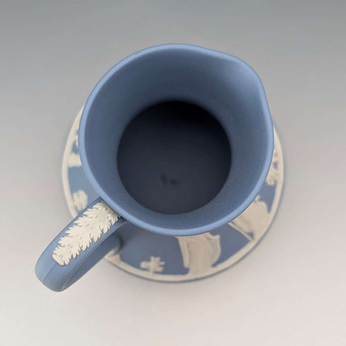 British Vintage Wedgwood Jasperware Jug with Box and Catalog