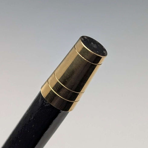 1934 年英國古董方形桿,彎曲手柄,純銀裝飾手杖,85 厘米,J Howell & Co.