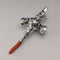 Antique British Sterling Silver "Coral & Bell" Baby Rattle, Whistle, Pacifier