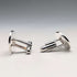 1979 British Vintage Sterling Silver Cufflinks by Dunhill in Case