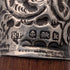 1909年 英国古董 棕色杆身 雕刻纯银朗德尔手柄 手杖 88cm