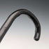 Vintage Twisted Black Shaft Bent Handle Walking Stick 84cm