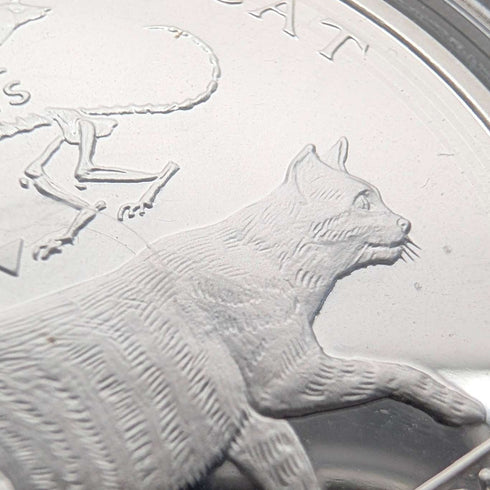 British Isle of Man Silver Crown Coin "History of Cats: Miacis dinichtis" PobjoyMint Case and Instructions Included