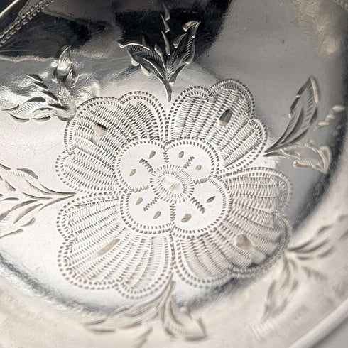 1865年 英国アンティーク 純銀製 ティーキャディースプーン 12.5g Charles Boynton