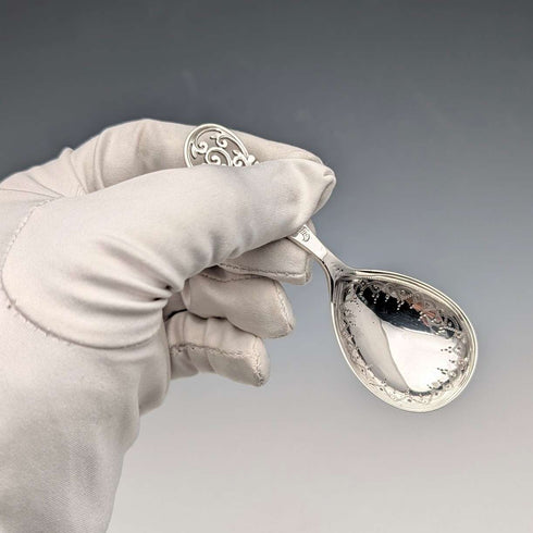 1891년 영국 앤틱 순은 티 캐디 스푼 15.6g 찰스 보인턴