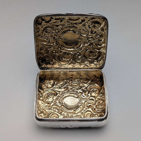 1893年英國古董純銀首飾盒,31克,亨利馬修斯