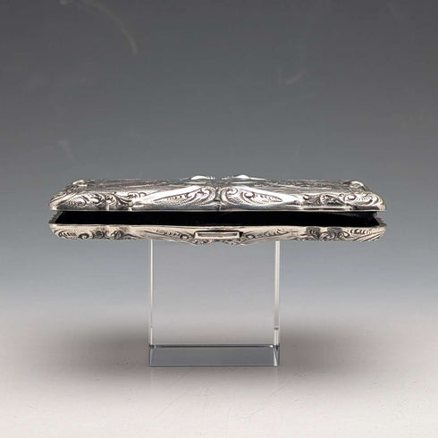 1903年 英国アンティーク 純銀製 両開き型 カードケース E J Houlston