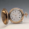 Circa 1912 Antique Longines Pocket Watch, Gold-Plated Hunter Case, Caliber 18.50, Working Condition