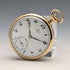 Reloj de bolsillo Omega vintage de alrededor de 1935, caja Denison de frente abierto chapada en oro, en buen estado de funcionamiento