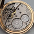 Reloj de bolsillo antiguo inglés Russell de la década de 1910, caja hunter chapada en oro, en buen estado de funcionamiento