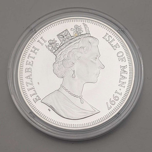 英国マン島 クラウン銀貨 「猫の歴史:イリオモテヤマネコ」PobjoyMint ケース・説明書付