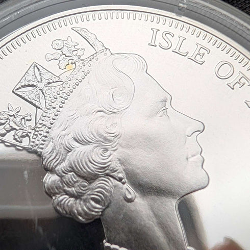 英国マン島 クラウン銀貨 「猫の歴史:イリオモテヤマネコ」PobjoyMint ケース・説明書付