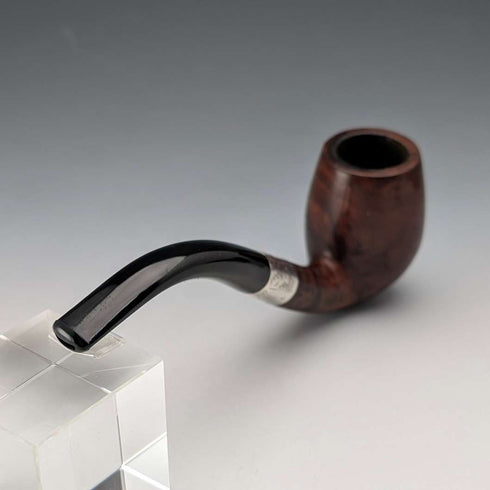 1898 British Antique Sterling Silver Estate Pipe, WH Newman Ltd, Case Included