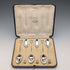 Juego de 6 cucharillas de té de plata de ley vintage británicas de 1932, 88 g en total, de Mappin & Webb, con estuche.