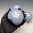 英国ヴィンテージ ウェッジウッド ジャスパーウェア製 豆型ボックストリオ