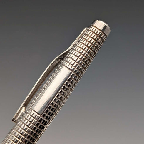 1984 British Vintage Sterling Silver Ballpoint Pen William Manton in Paper Box