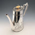 1903 British Antique Japonism Style Silver Plate Coffee Pot, Walker & Hall
