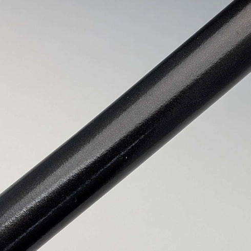 1953 British Vintage Black Shaft Sterling Silver Rondelle Handle Walking Stick, 81cm