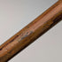 复古棕色杆身弯柄镍带装饰手杖 94cm