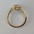 Vintage Gold-Plated Sterling Silver Quartz Ring (Sizes 16-17)